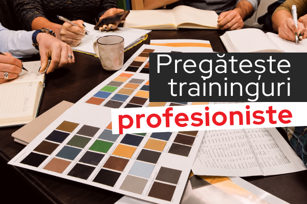Materiale necesare pentru organizarea trainingurilor interne
