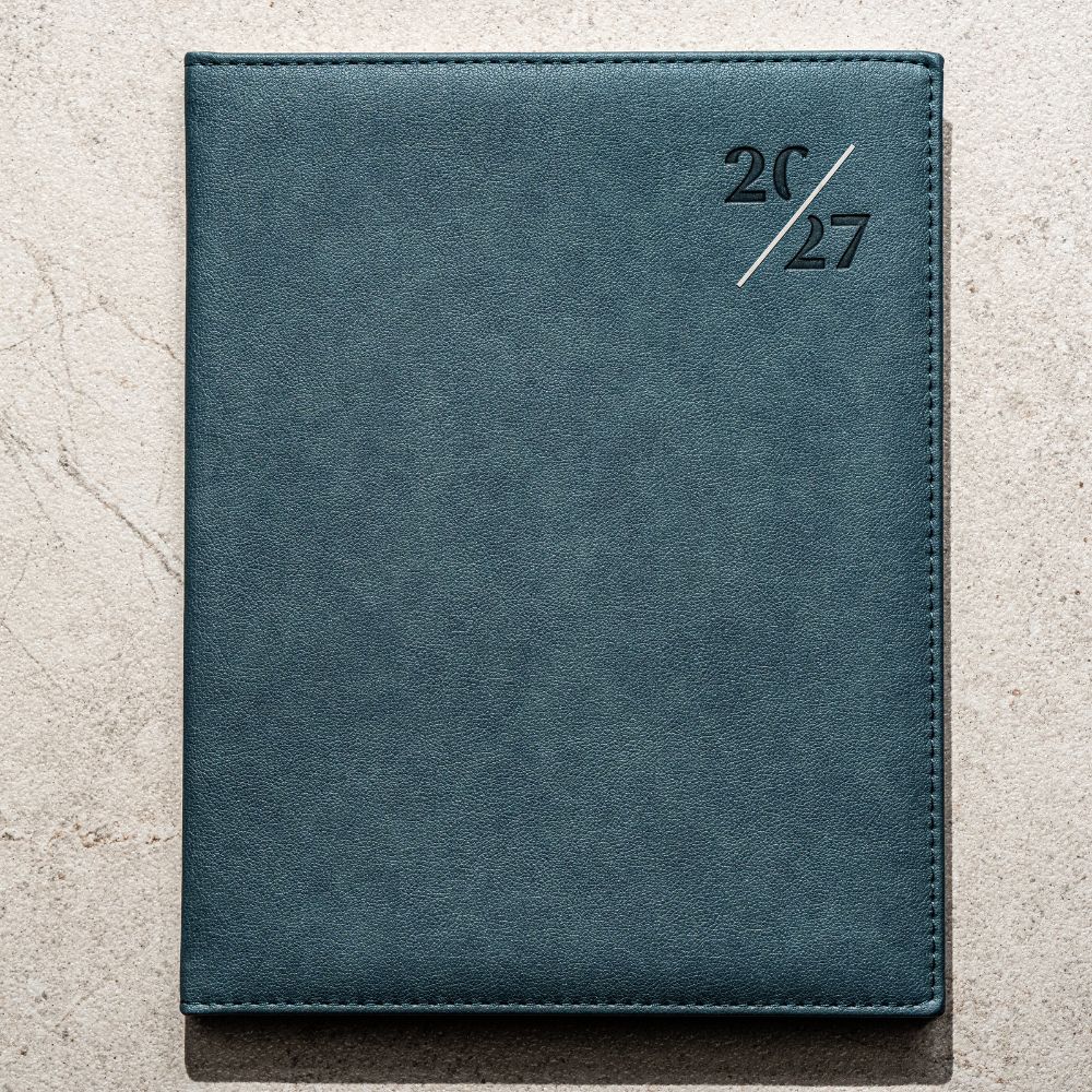 Agenda True, petrolio, 20.5x26 cm