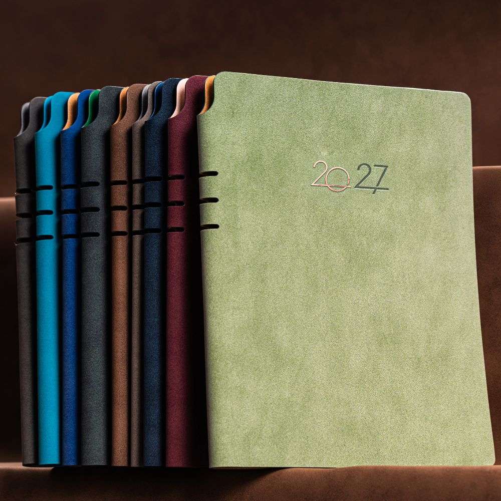 Agenda Nubuk, bordo, 16x22 cm Agenda Nubuk, bordo, 16x22 cm 1