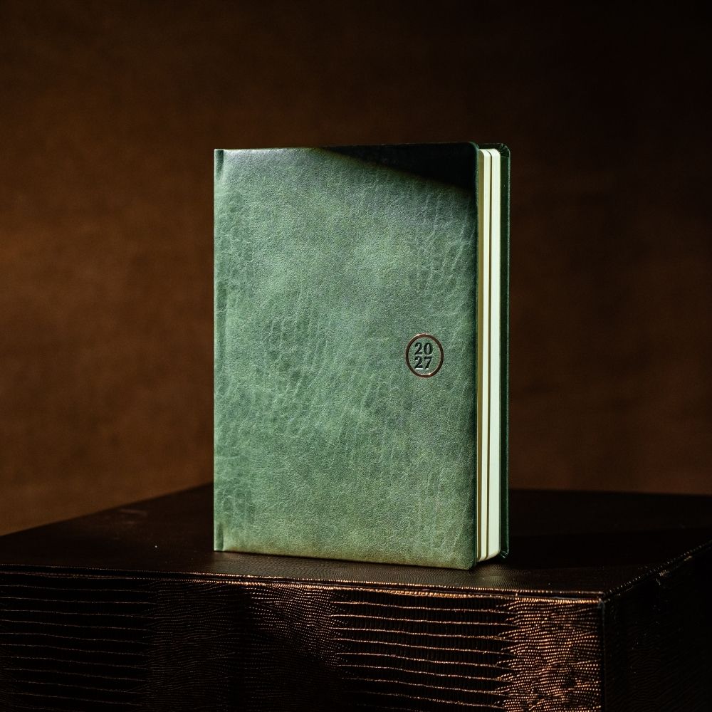 Agenda Origin, datata, verde