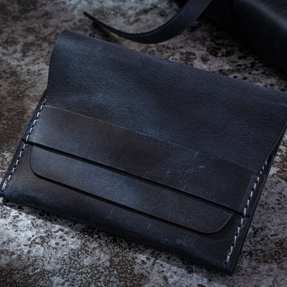 Portofel Vintage, albastru