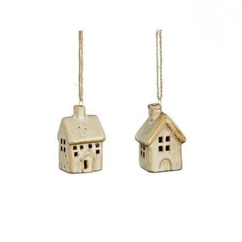 Ceramic houses, beige*