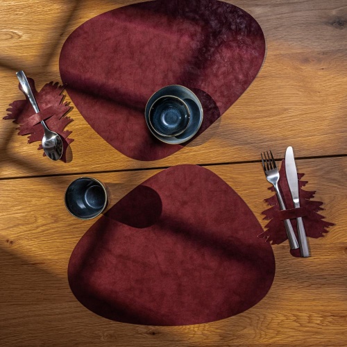 Paje table mat, claret*