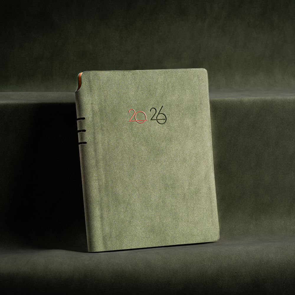Agenda Nubuk, vernil, 16x22 cm Agenda Nubuk, vernil, 16x22 cm*