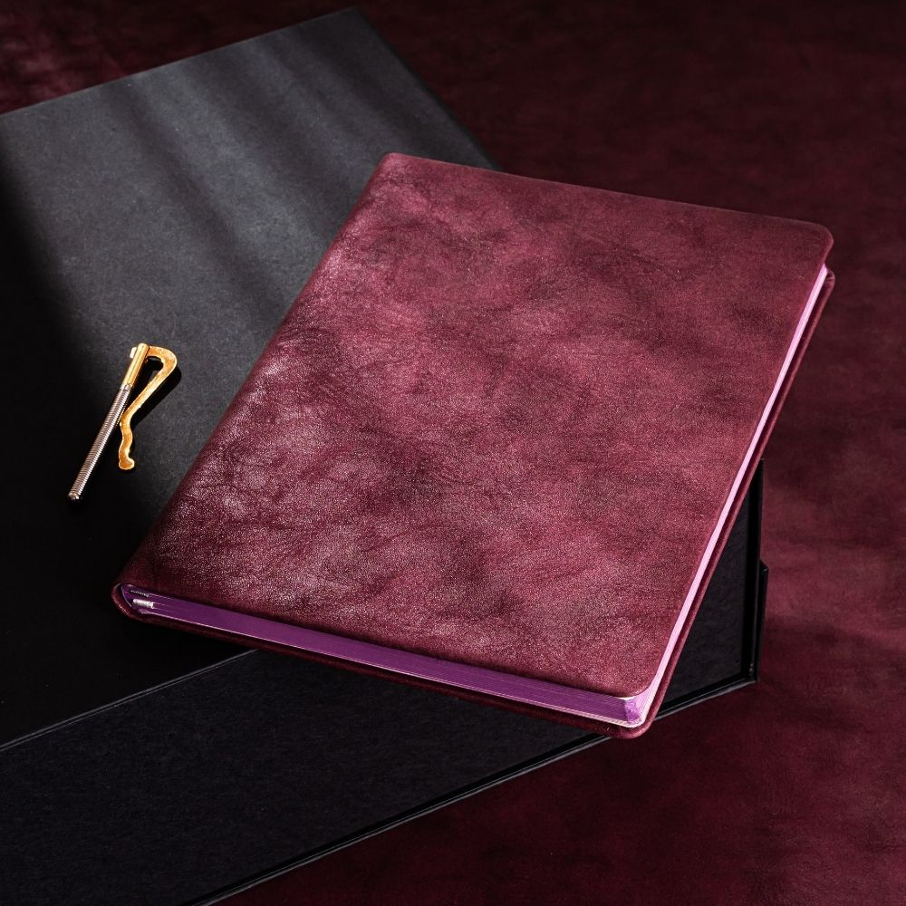 Agenda Paje, bordo, 16x22 cm*