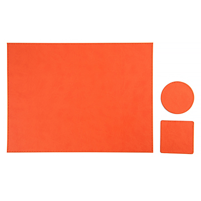 Deskpad LeatherLike portocaliu*