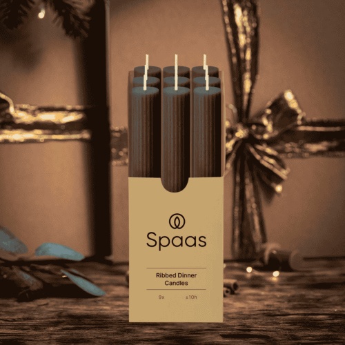 Lumanare de masa, negru*