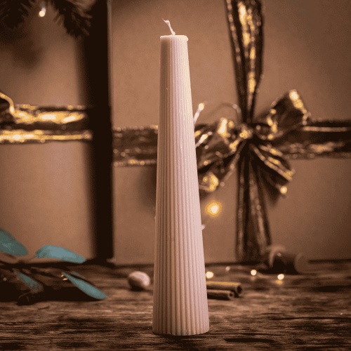 Lumanare Obelisk, bej*