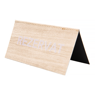 Suport rezervat Wood, bej, 7.25 x 14 cm*